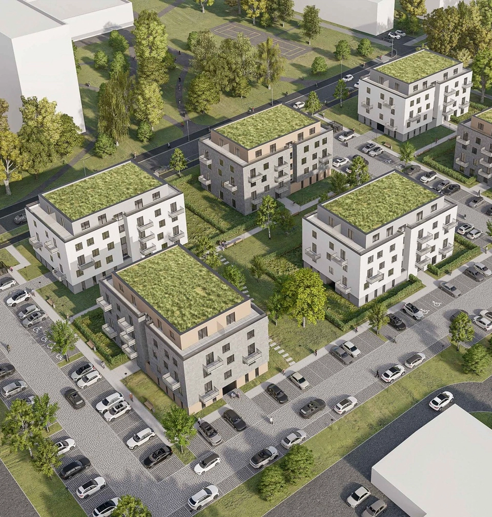 Viladomy Nová Hrabůvka - hrubá stavba dokončena